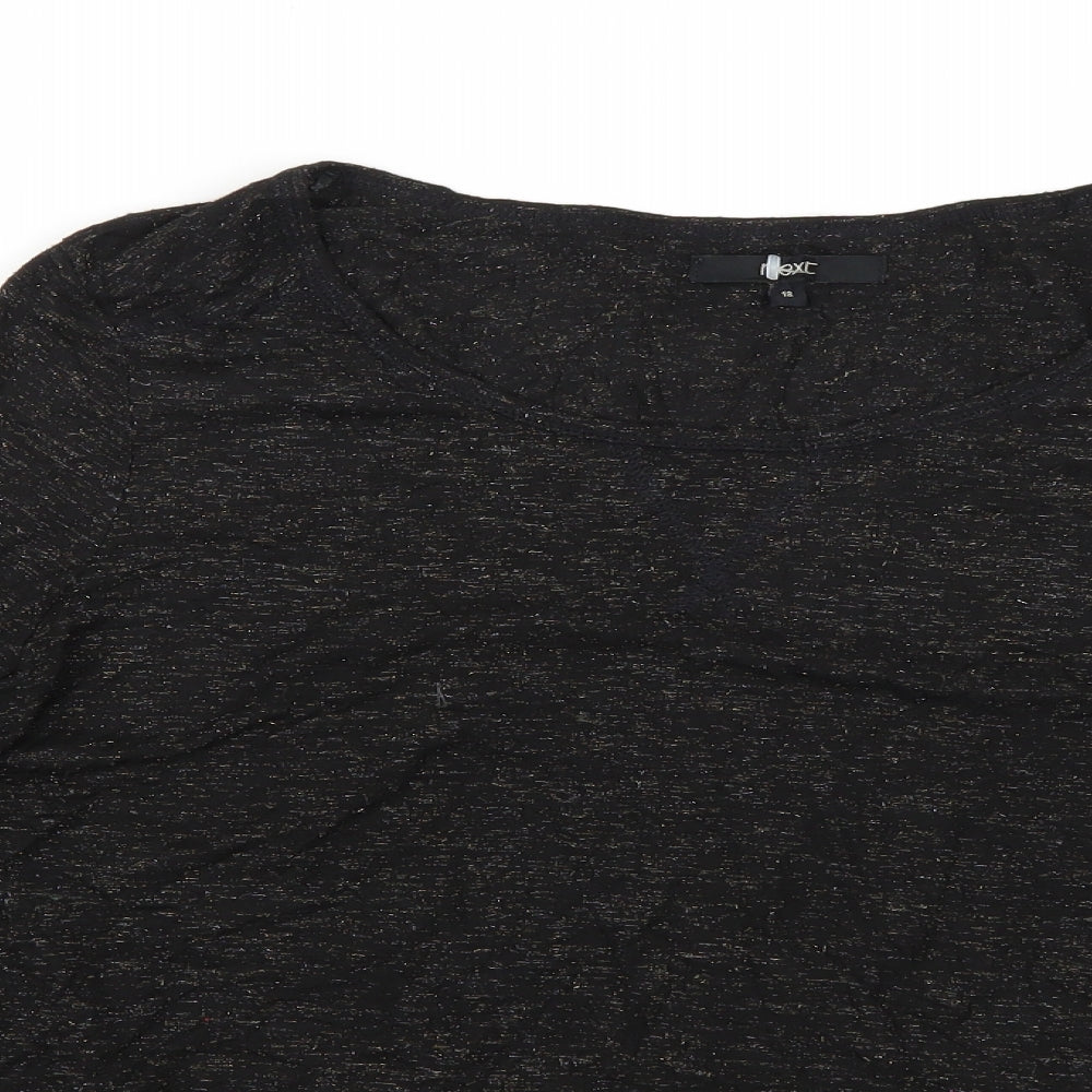 Womens UK Size 18 NEXT Black Basic Blouse