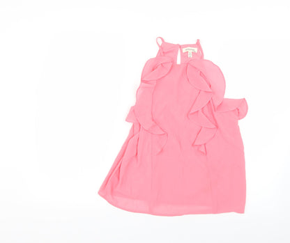 Womens UK Size S Monteau Pink Basic Blouse