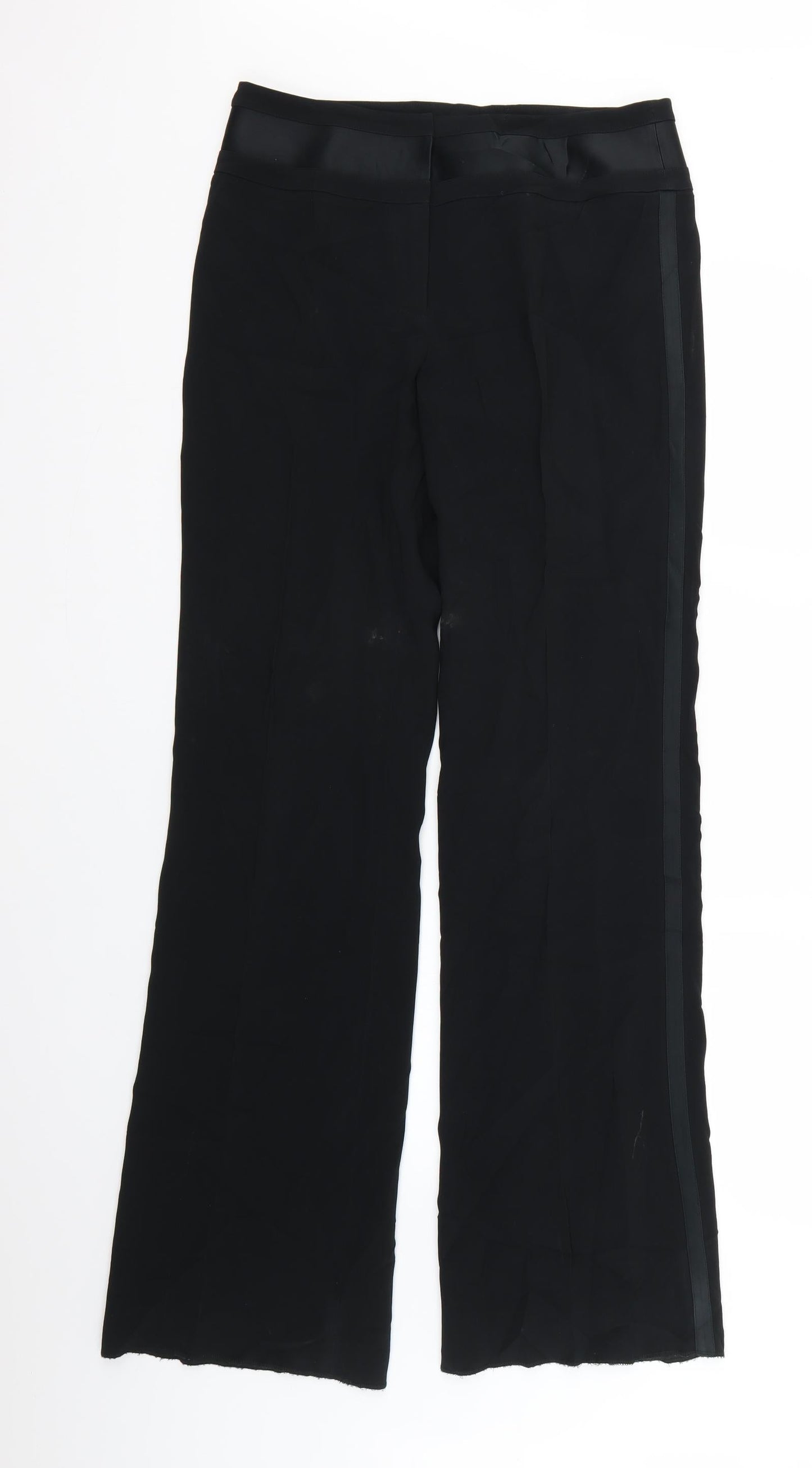 Womens UK Size 10 Linea Regular Fit  Black Trousers