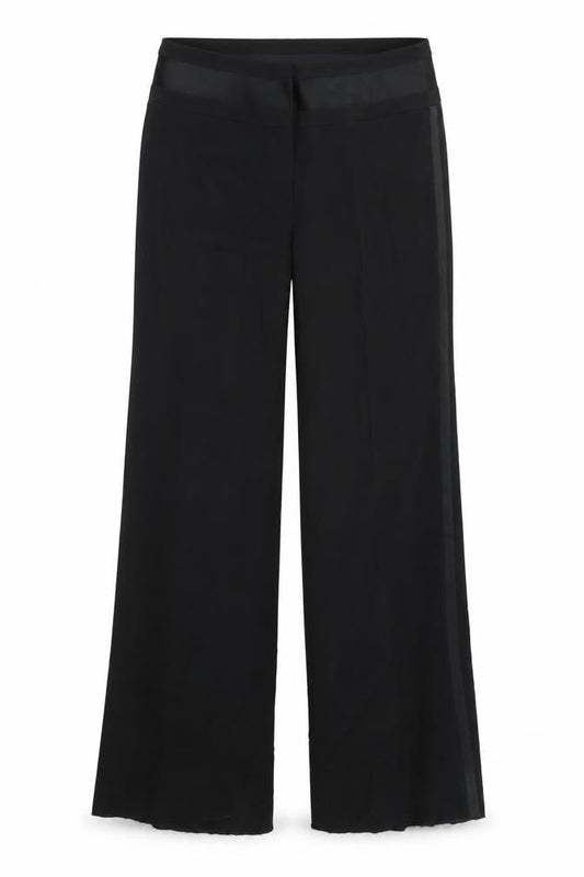Womens UK Size 10 Linea Regular Fit  Black Trousers