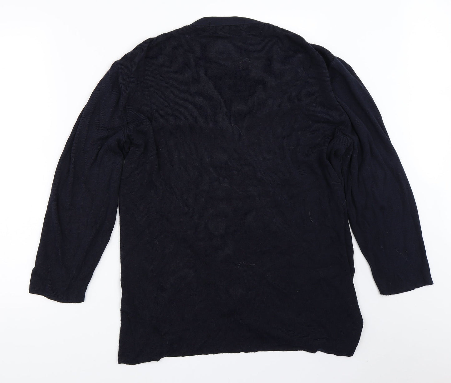 Womens UK Size 14 St Bernard Blue Cardigan Jumper
