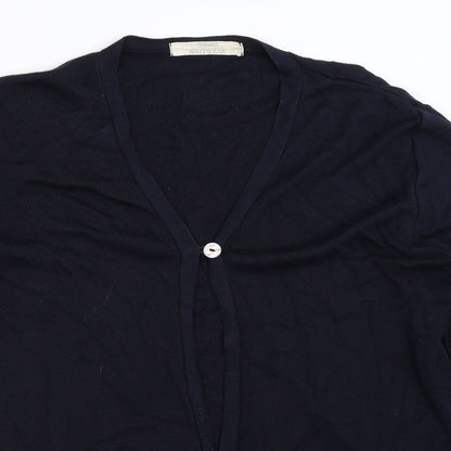 Womens UK Size 14 St Bernard Blue Cardigan Jumper