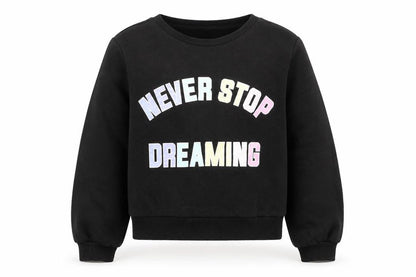 H&M Girls Black   Pullover Sweatshirt Size 11-12 Years