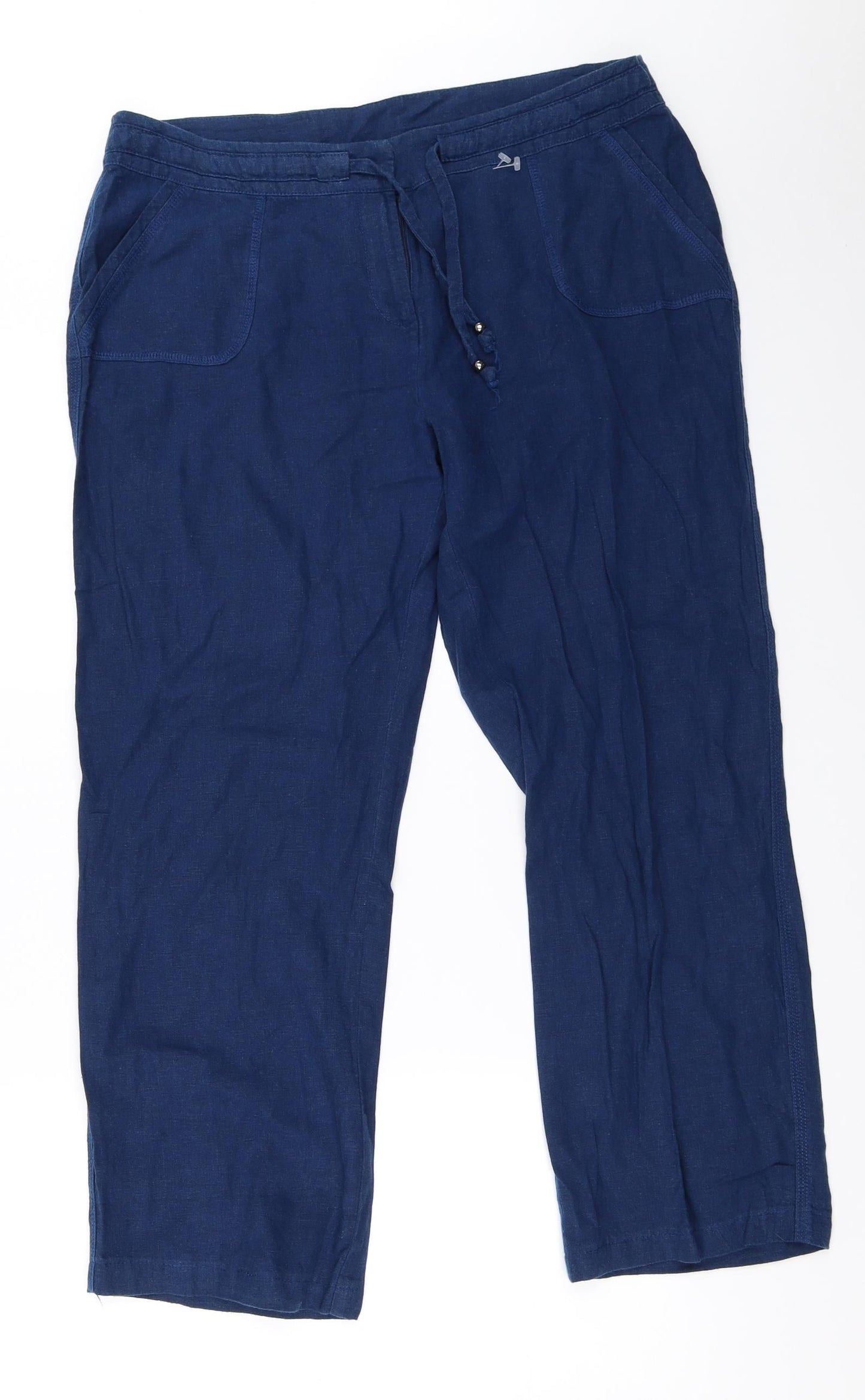 Womens UK Size 36 in Preworn Regular Fit  Blue Trousers