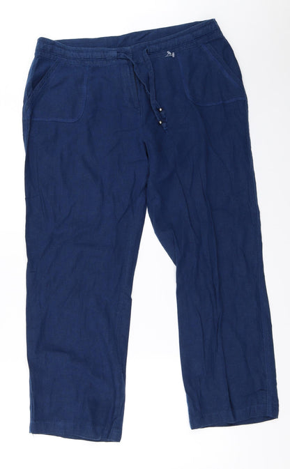 Womens UK Size 36 in Preworn Regular Fit  Blue Trousers
