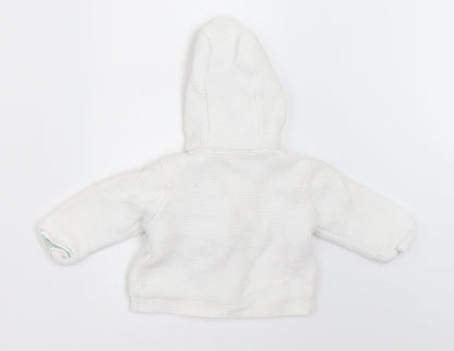 Mini Club Baby White   Cardigan Jumper Size 0-3 Months