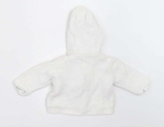 Mini Club Baby White   Cardigan Jumper Size 0-3 Months
