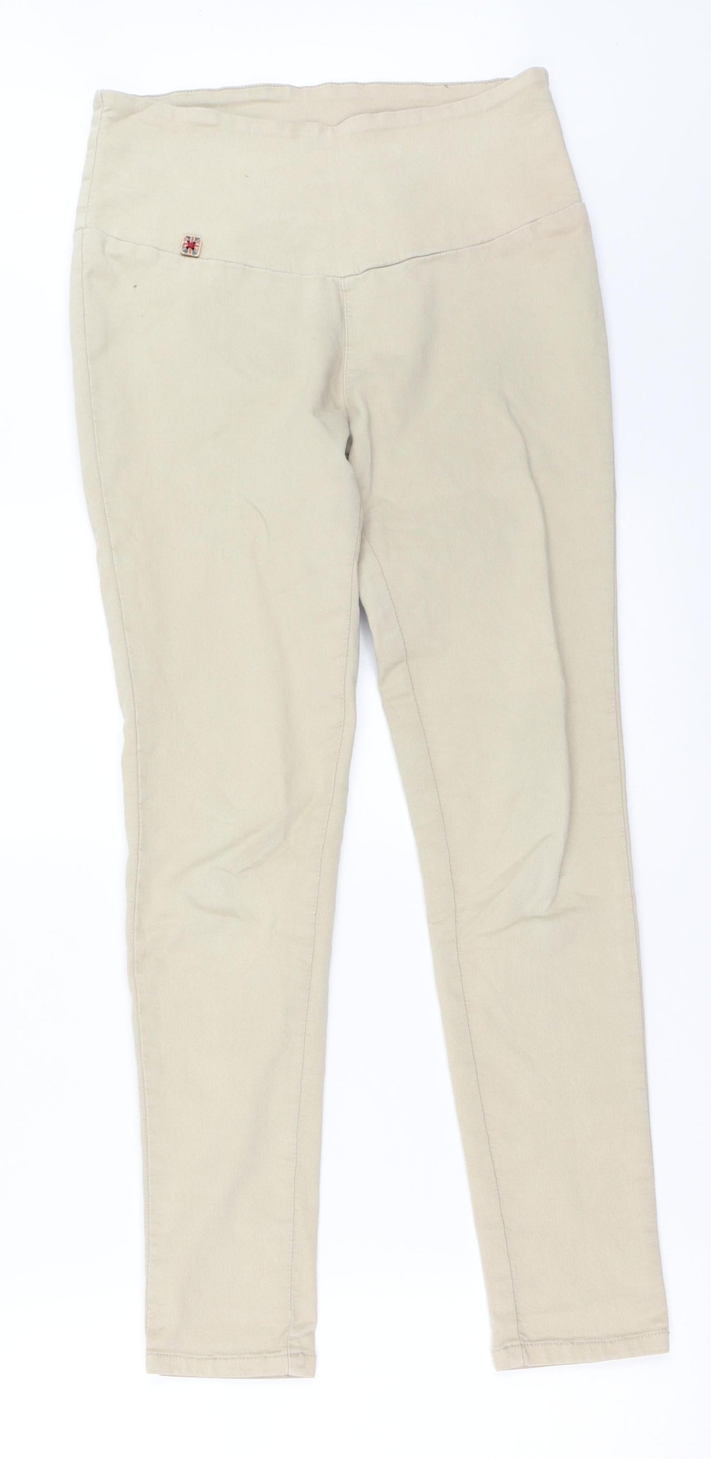 Womens UK Size 28 in Preworn Regular Fit  Beige Trousers