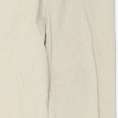 Womens UK Size 28 in Preworn Regular Fit  Beige Trousers