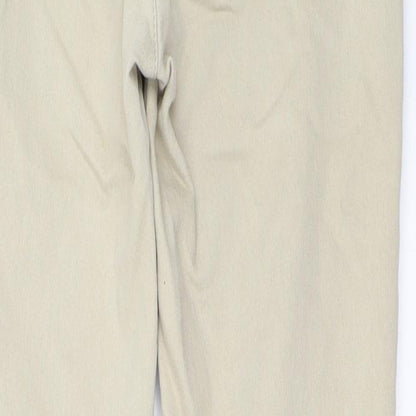 Womens UK Size 28 in Preworn Regular Fit  Beige Trousers