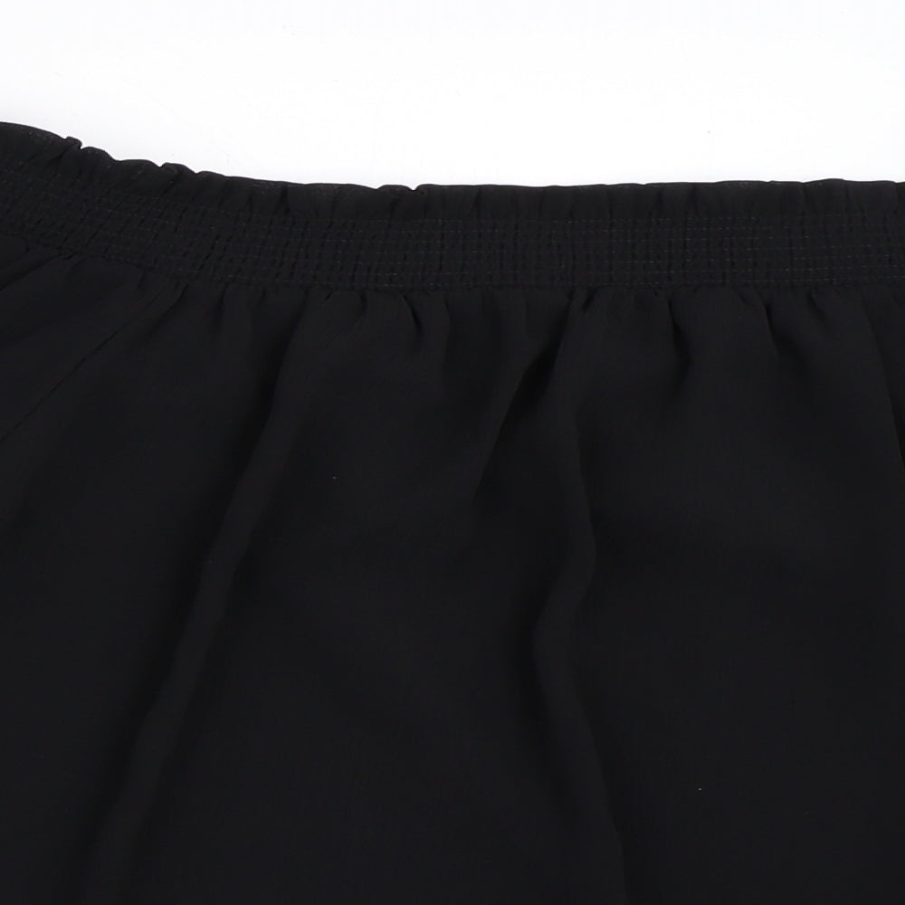 Womens UK Size 10 New Look Black Basic Blouse