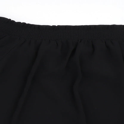 Womens UK Size 10 New Look Black Basic Blouse