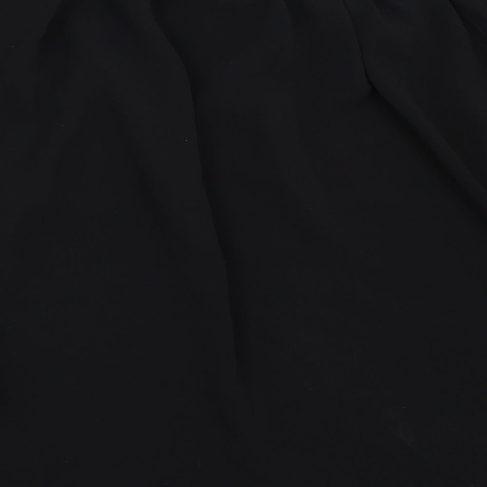 Womens UK Size 10 New Look Black Basic Blouse