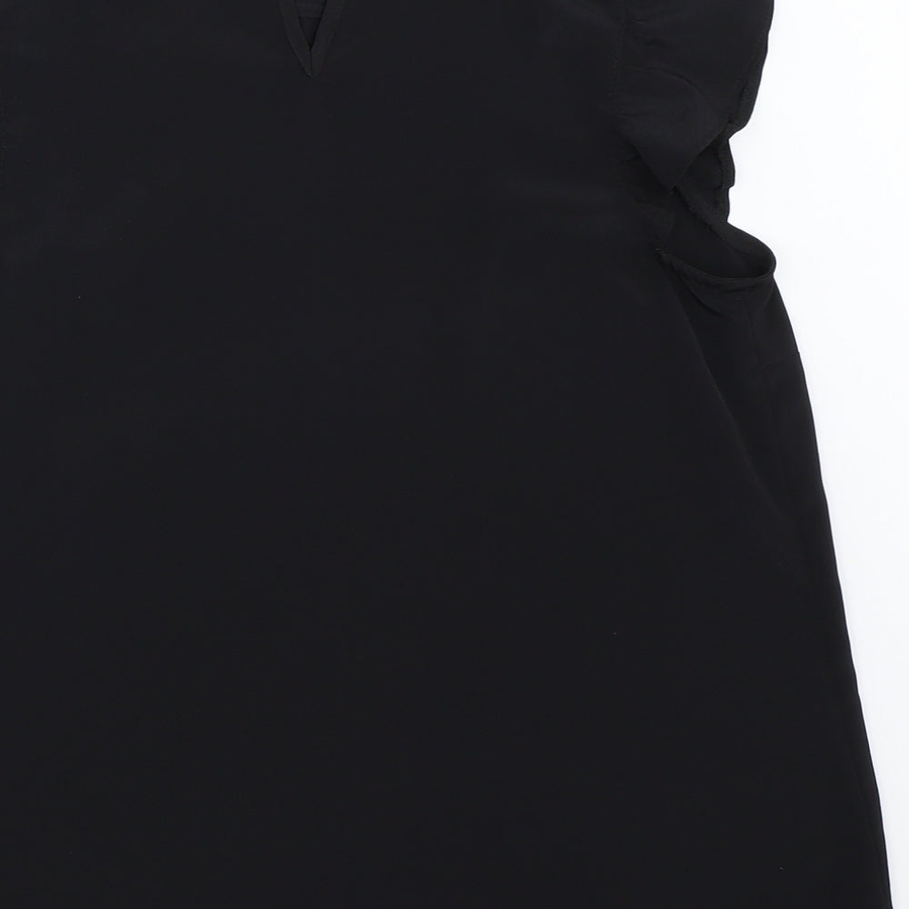 Womens UK Size 6 New Look Black Basic Blouse