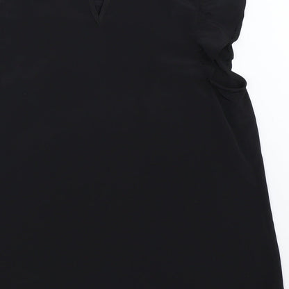 Womens UK Size 6 New Look Black Basic Blouse