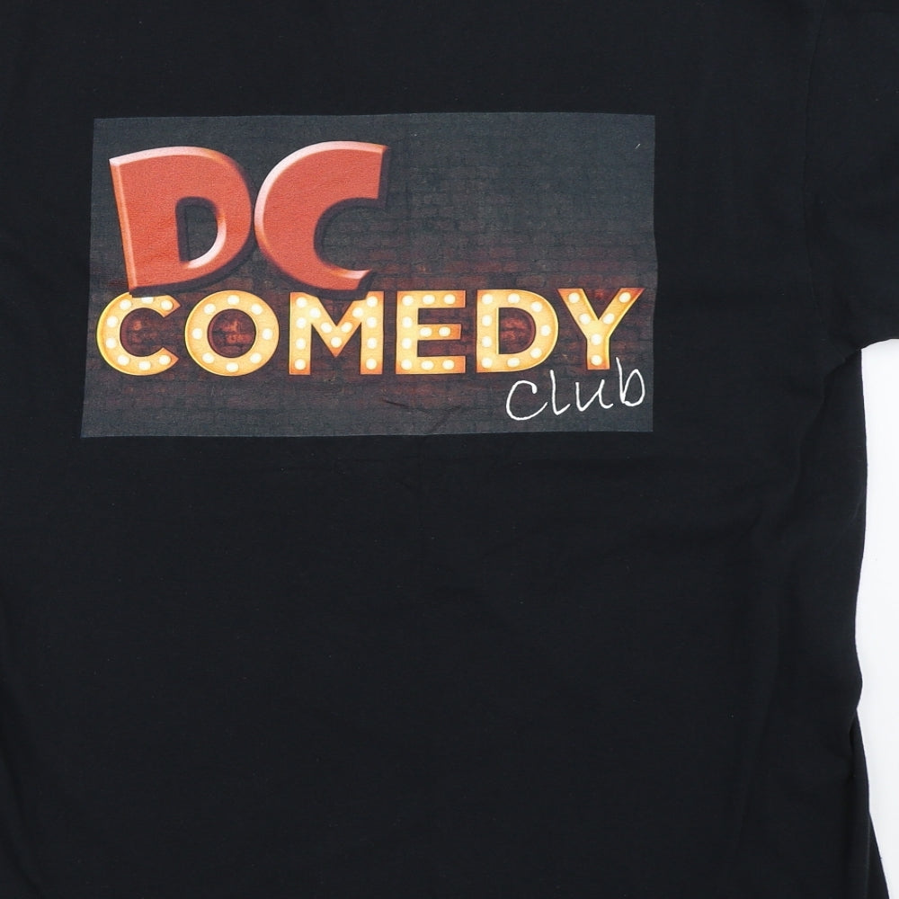 Mens UK Size L Gildan Black  T-Shirt
