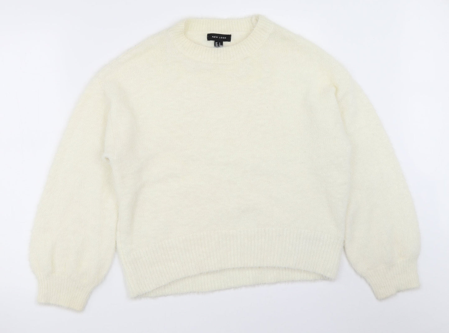 Womens UK Size S New Look Ivory Pullover Jumper