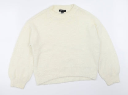Womens UK Size S New Look Ivory Pullover Jumper