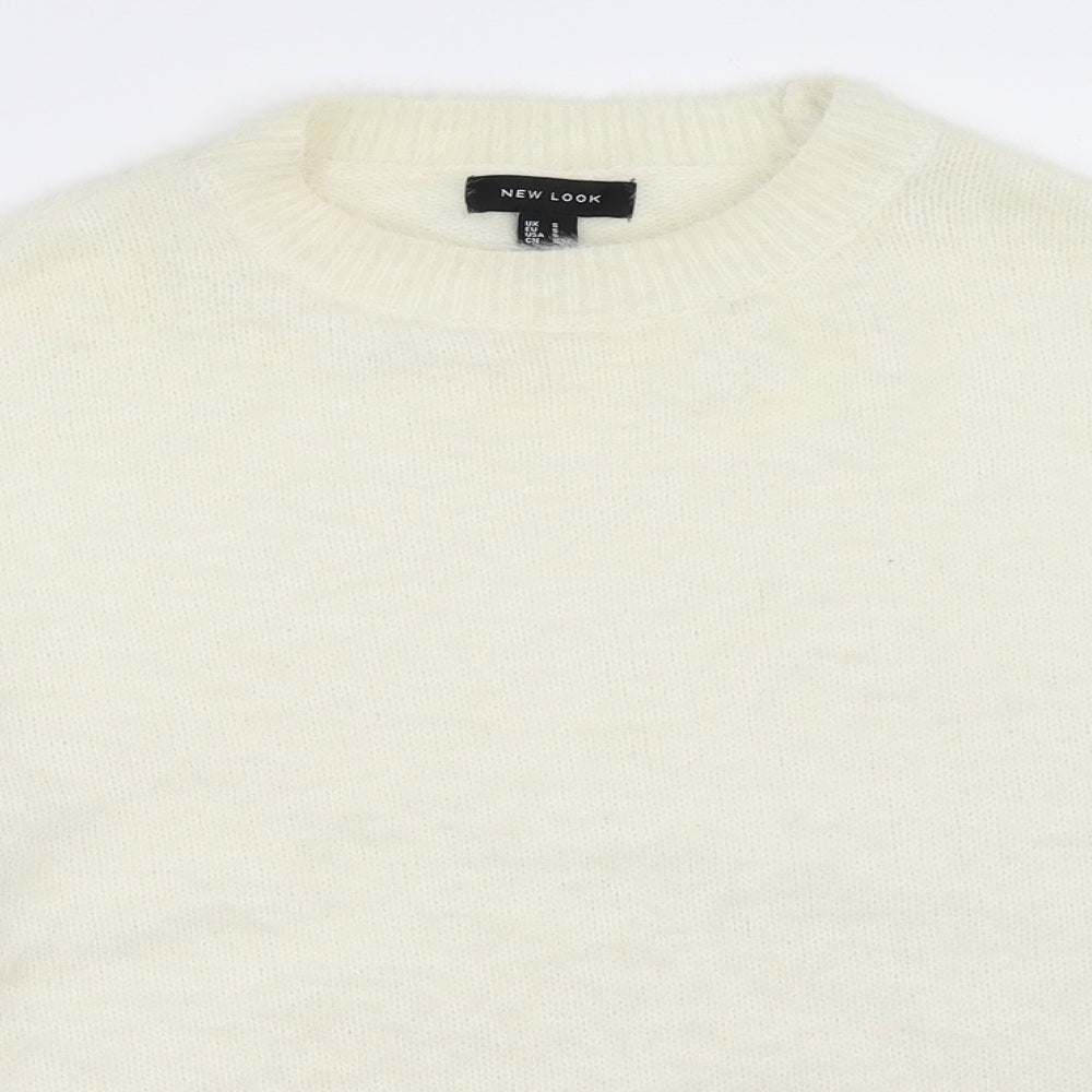 Womens UK Size S New Look Ivory Pullover Jumper