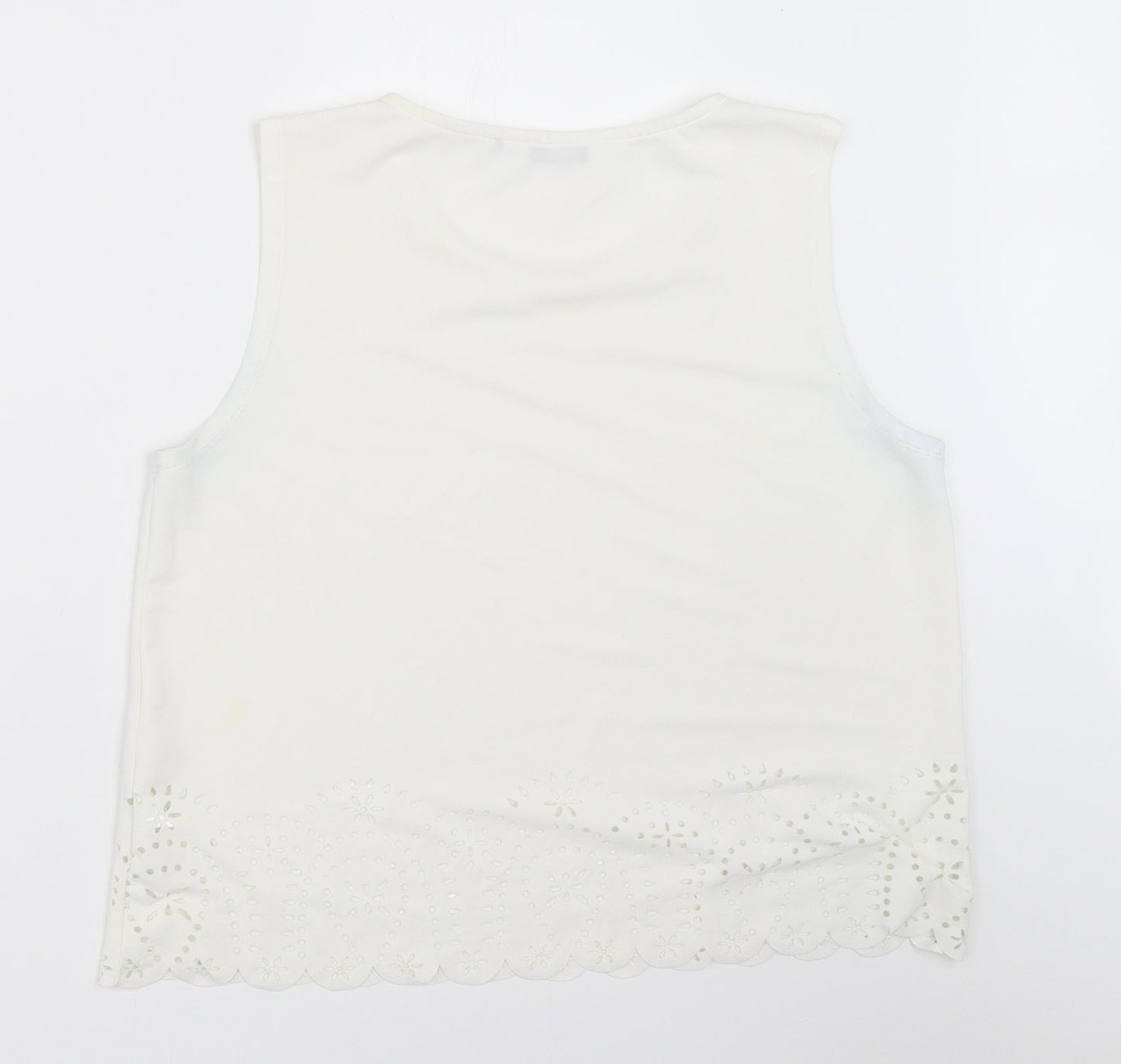 Womens UK Size 14 New Look White Basic Blouse