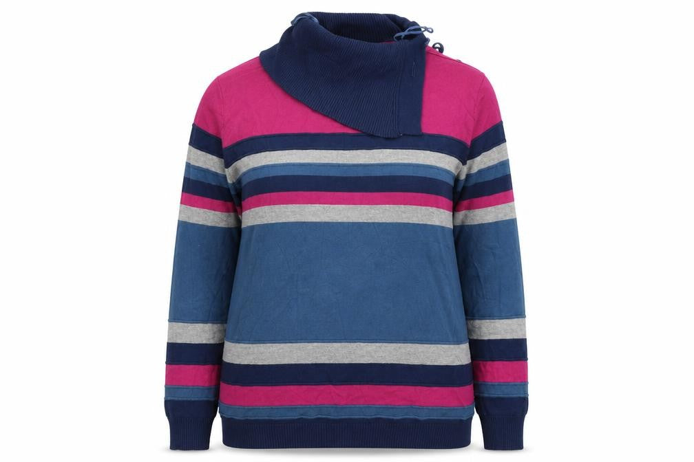 Womens UK Size M Country Casuals Blue Pullover Jumper