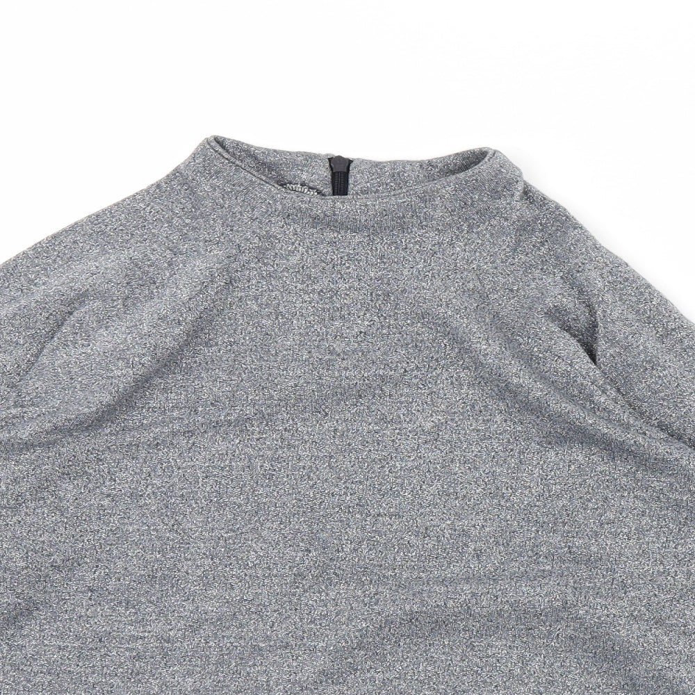 Womens UK Size M Jaqueline de Yong Silver Pullover Jumper