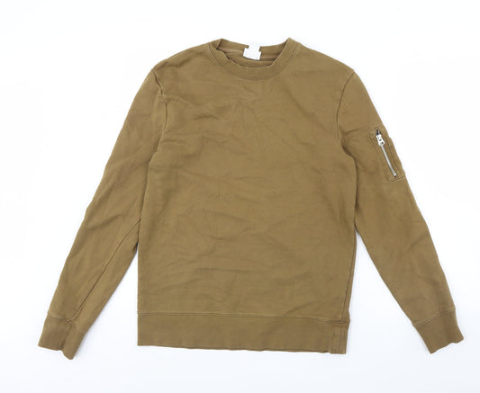 H&M Mens Green   Pullover Jumper Size S