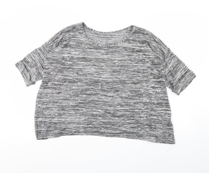 Womens UK Size 10 Blooming Marvellous Grey Cropped T-Shirt