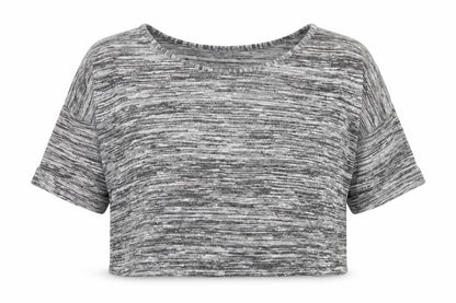 Womens UK Size 10 Blooming Marvellous Grey Cropped T-Shirt
