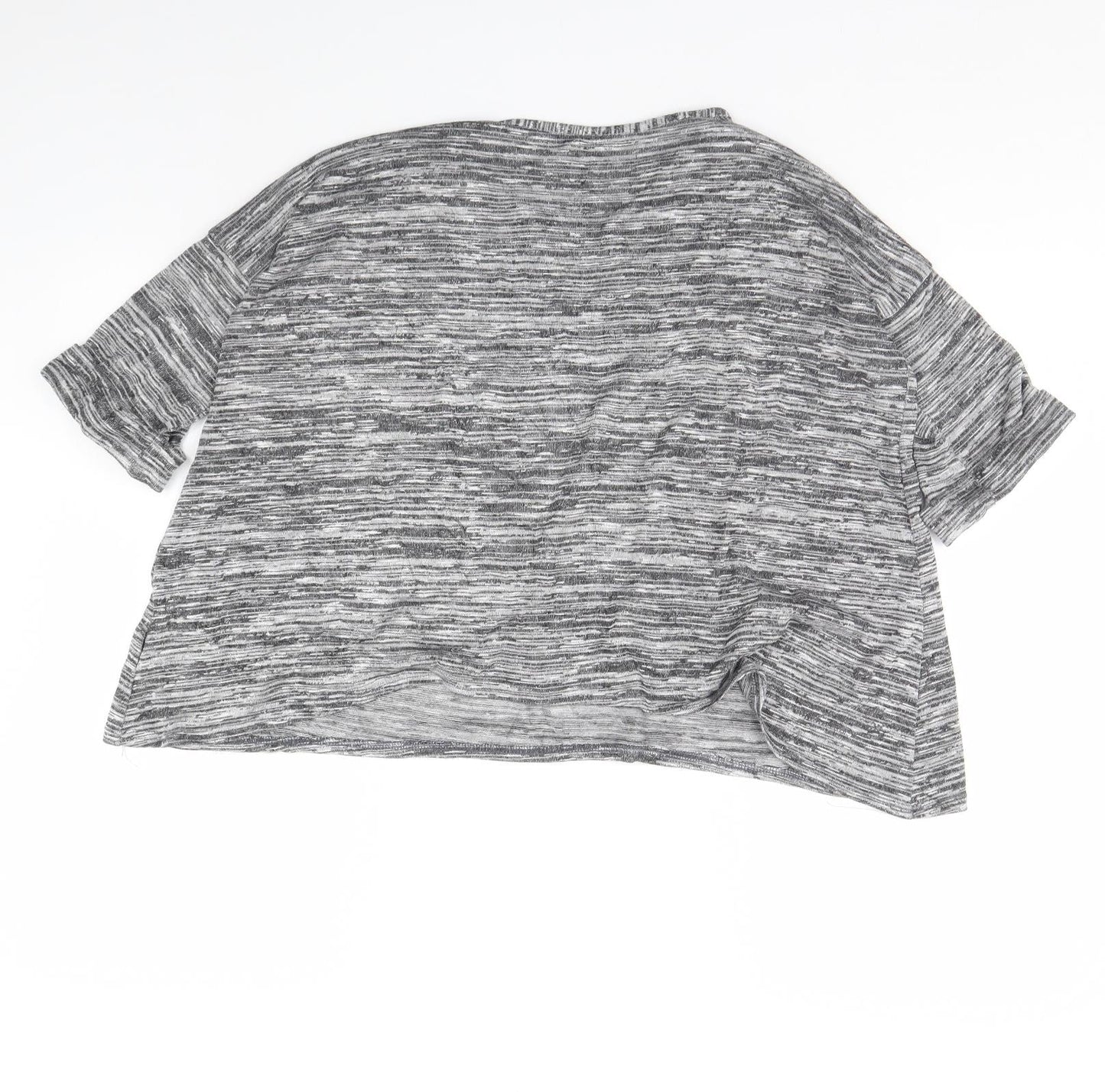 Womens UK Size 10 Blooming Marvellous Grey Cropped T-Shirt
