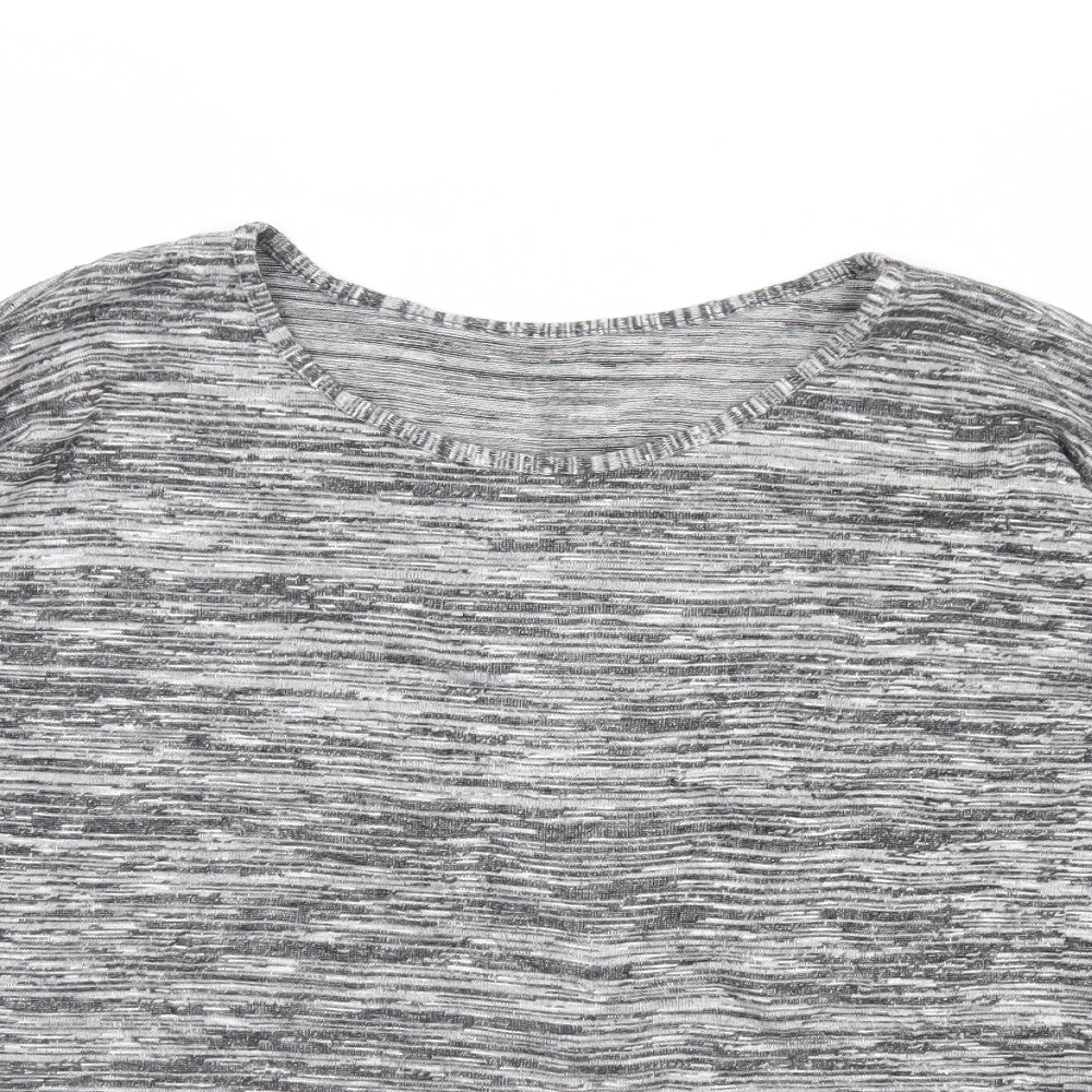 Womens UK Size 10 Blooming Marvellous Grey Cropped T-Shirt