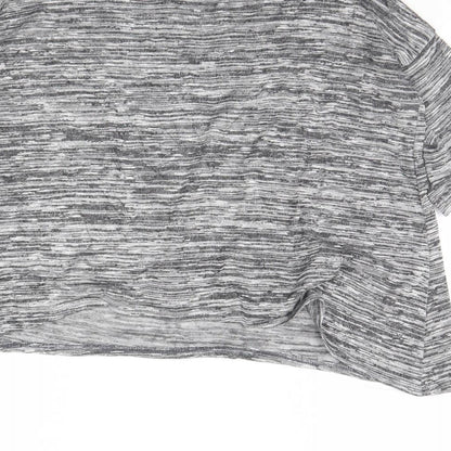 Womens UK Size 10 Blooming Marvellous Grey Cropped T-Shirt