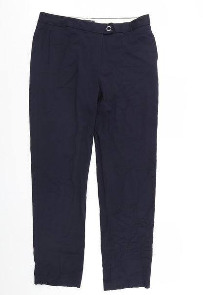 Womens UK Size 16 m&s Regular Fit  Blue Trousers