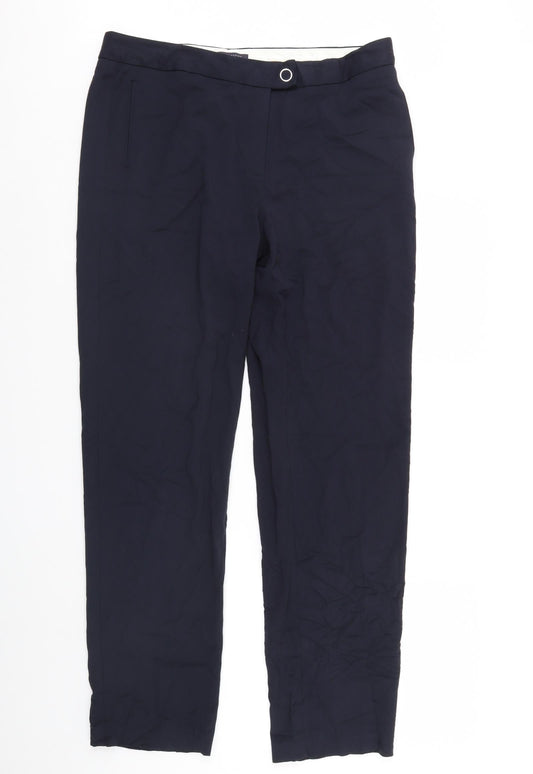 Womens UK Size 16 m&s Regular Fit  Blue Trousers