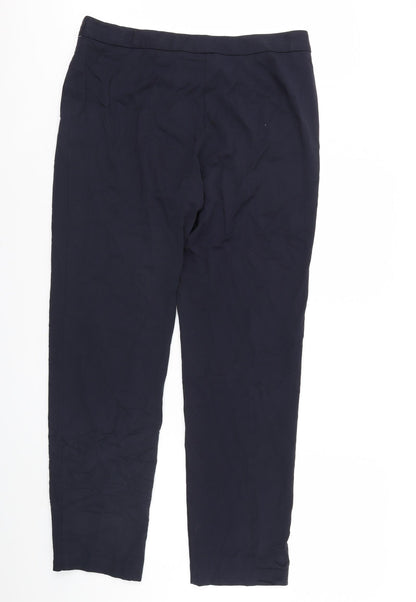 Womens UK Size 16 m&s Regular Fit  Blue Trousers