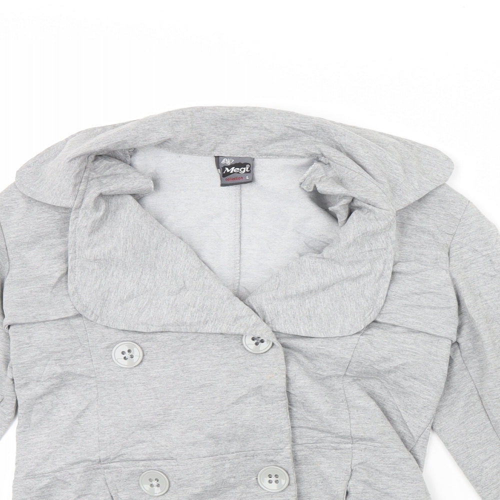 Megi Womens Grey   Jacket  Size L