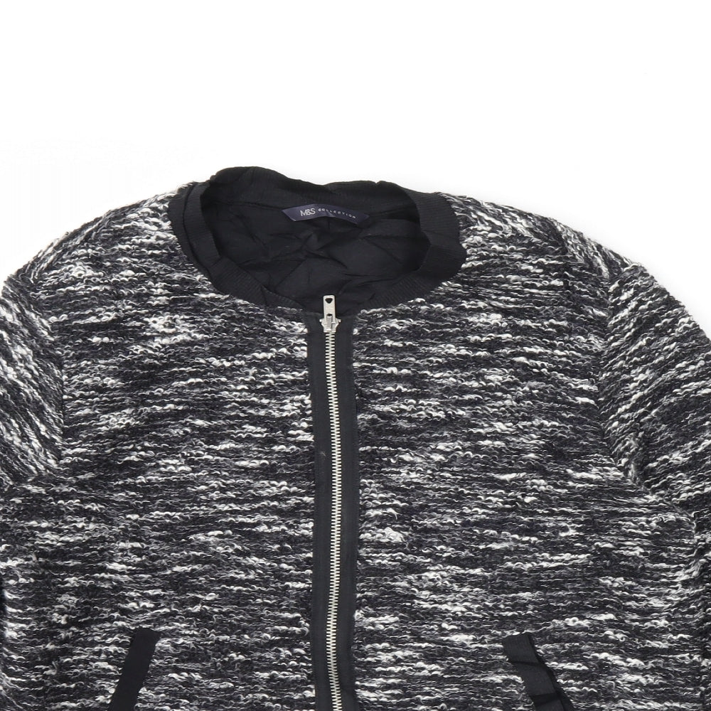 Womens UK Size 14 M&S Black Jacket
