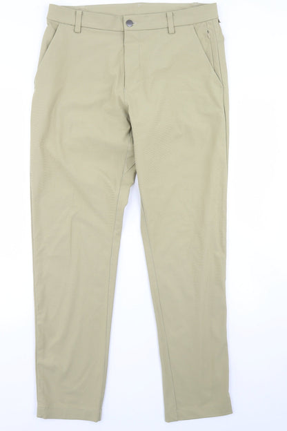 Womens UK Size 34 in Preworn Regular Fit  Green Trousers