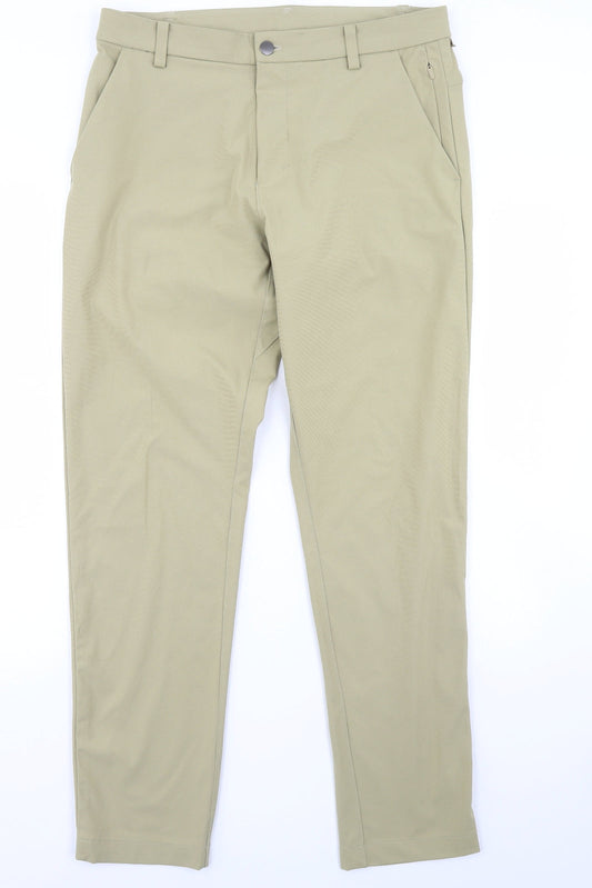 Womens UK Size 34 in Preworn Regular Fit  Green Trousers