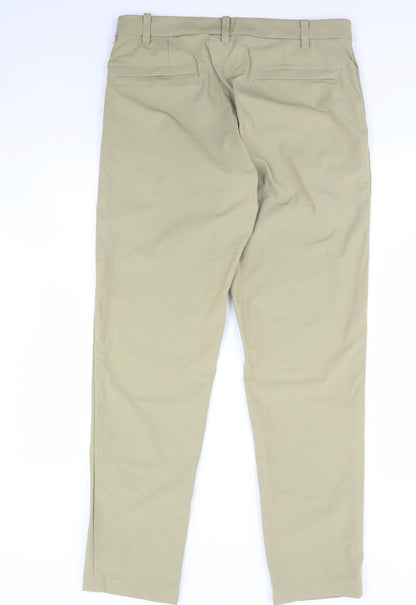 Womens UK Size 34 in Preworn Regular Fit  Green Trousers