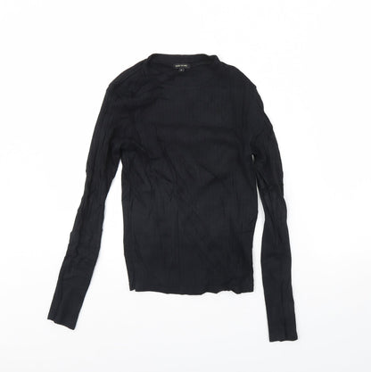 Womens UK Size 8 River Island Black Basic Blouse