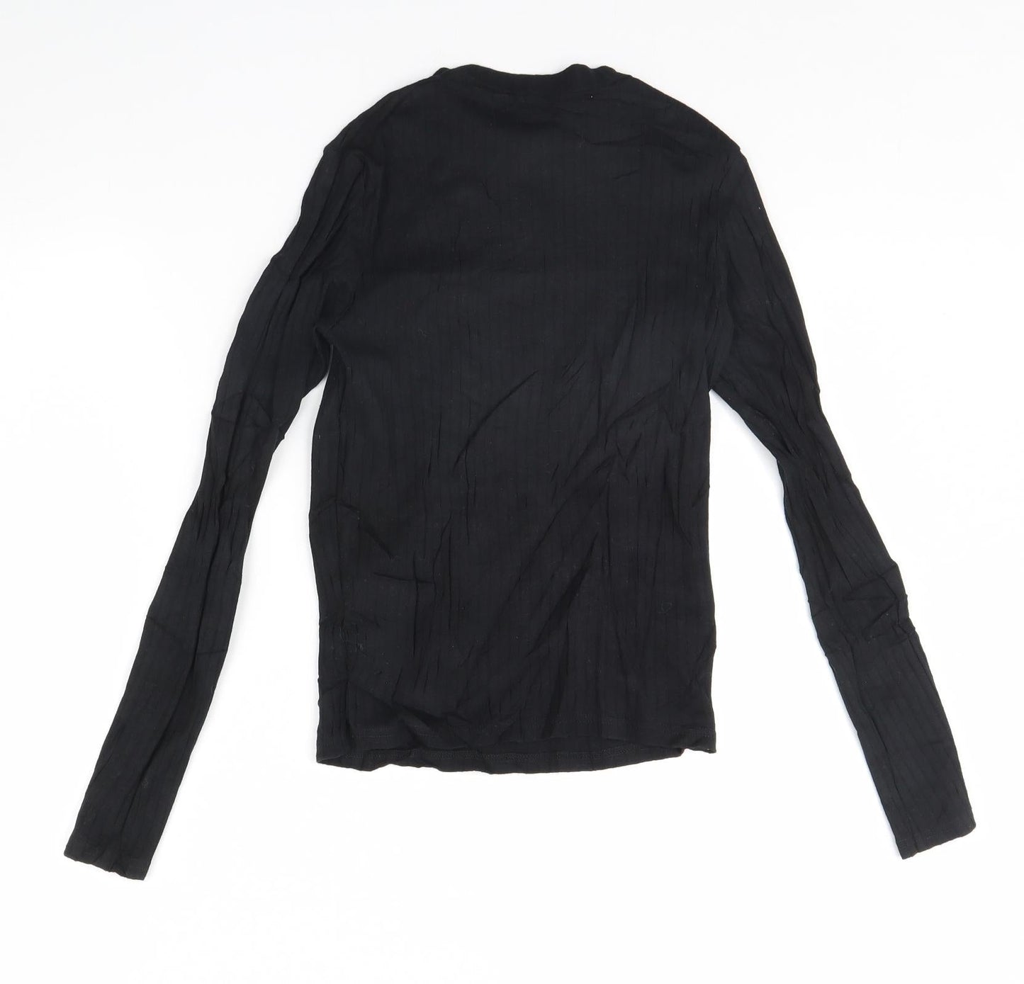 Womens UK Size 8 River Island Black Basic Blouse