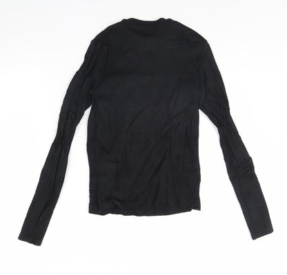 Womens UK Size 8 River Island Black Basic Blouse