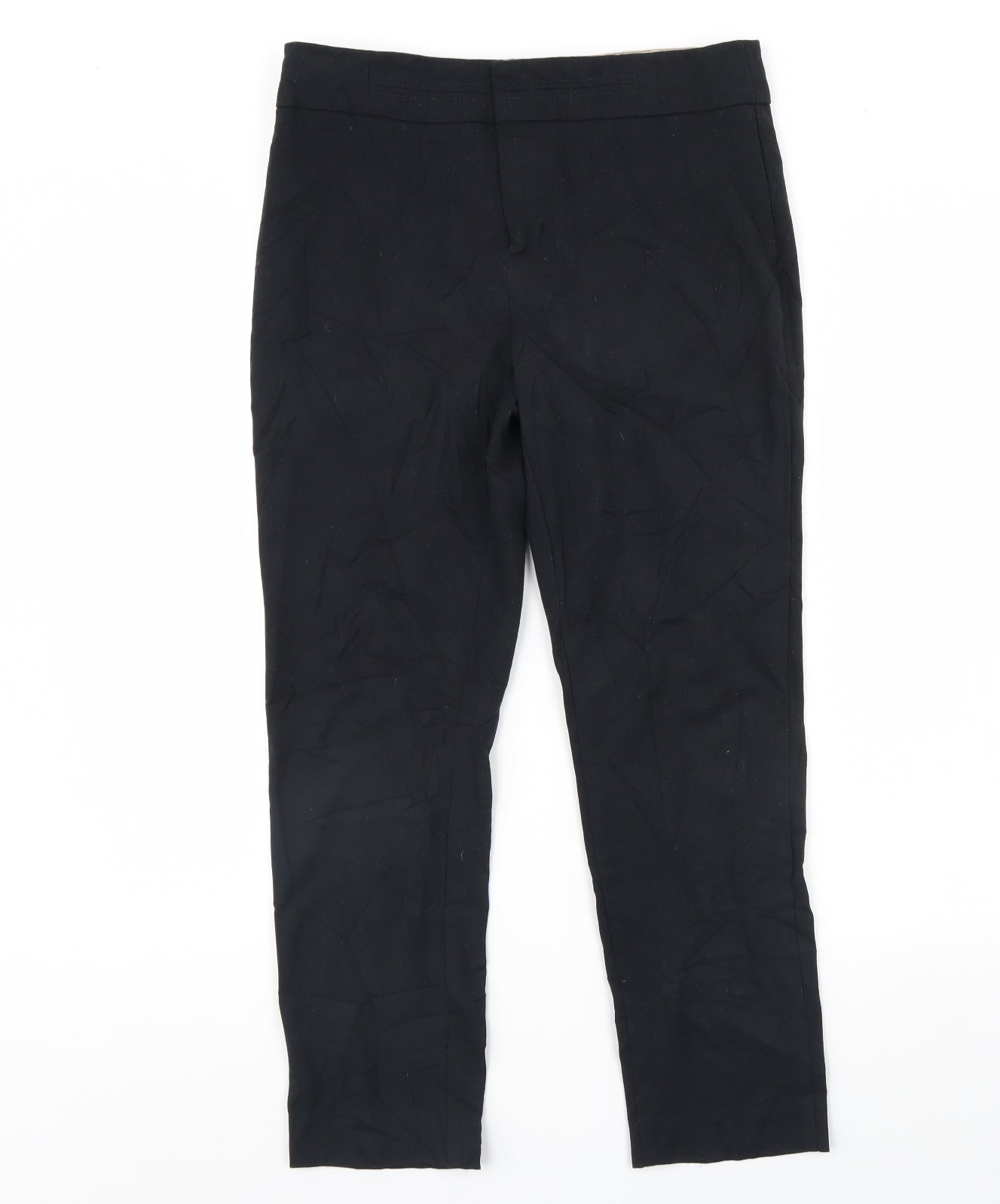 Womens UK Size 10 M&S Regular Fit  Black Trousers