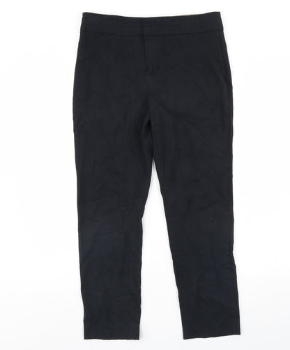 Womens UK Size 10 M&S Regular Fit  Black Trousers