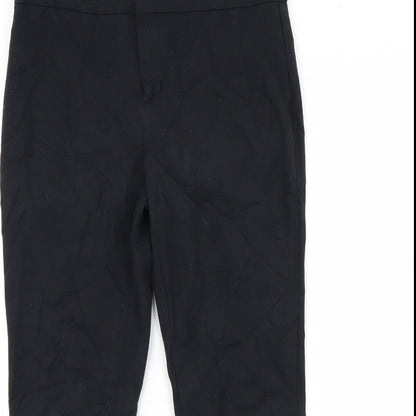 Womens UK Size 10 M&S Regular Fit  Black Trousers