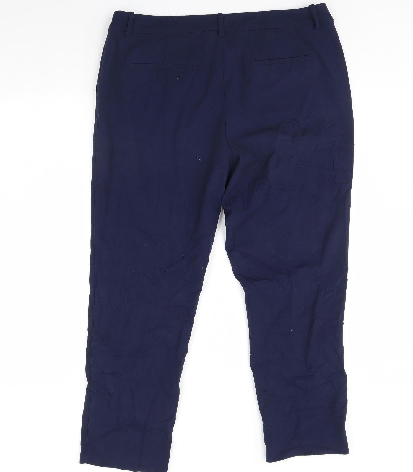 Olsen Womens Blue   Trousers  Size 40 in L29 in
