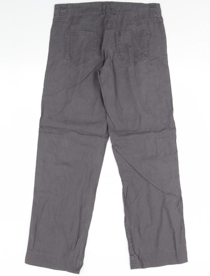 George Womens Grey   Trousers  Size 10 L28 in