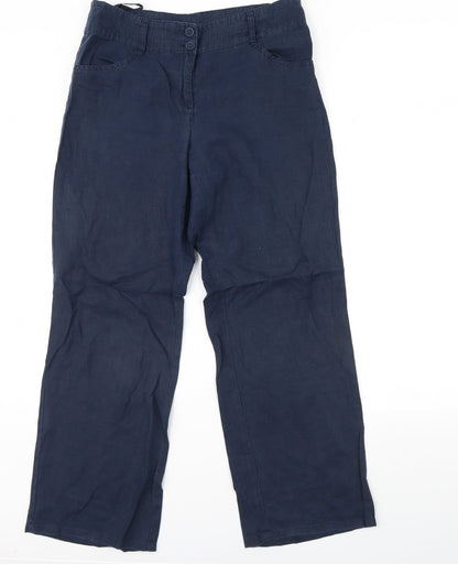 Annuci Womens Blue   Trousers  Size 36 in L30 in