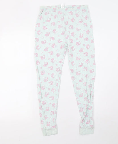 George Girls Blue Polka Dot   Pyjama Set Size 10-11 Years